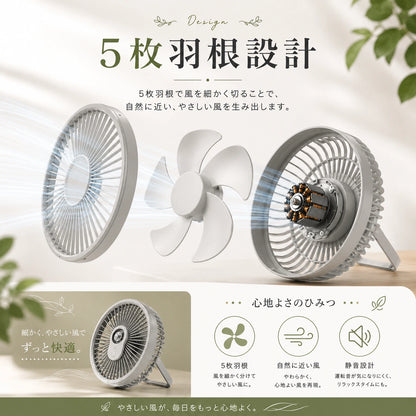 CoolWind Pro™｜LED搭載 携帯扇風機（車内・アウトドア対応）
